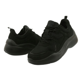 American Club Schwarze Sportschuhe auf EVA WT39 Sohle 3