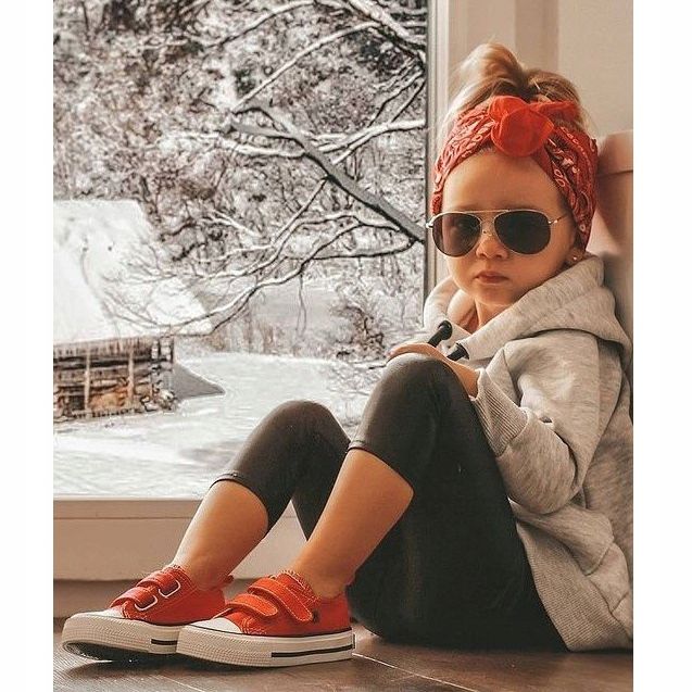 Niedrige Sneakers für Kinder mit Klettverschluss Big Star HH374098 Rot 1