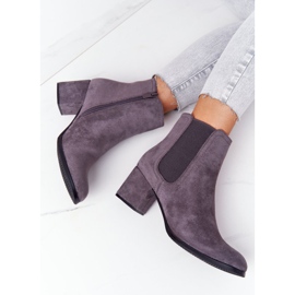 PJ1 Damen Warme Stiefel Jodhpur Stiefel Grau Juliette 1