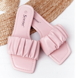 PS1 Klassische rosa Hausschuhe für Damen, die gut aussehen 1