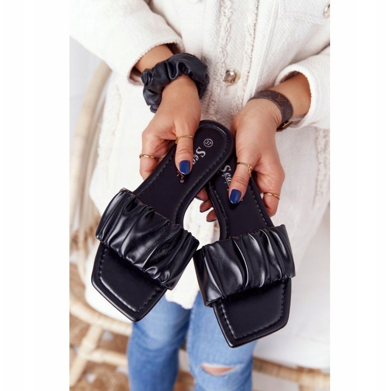 PS1 Klassische schwarze Hausschuhe für Damen, die gut aussehen 1