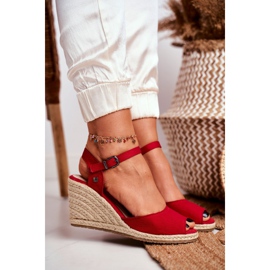Damen Sandalen Espadrilles Big Star Rot DD274A213 3