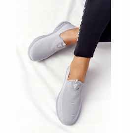 PS1 Damen Sportschuhe Slip-on Grau Be Stretchy 1
