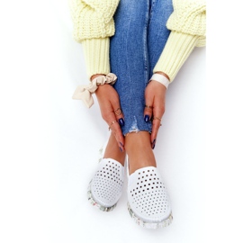 Openwork Lederschuhe Maciejka Weiß 03512B-11 mehrfarbig 1