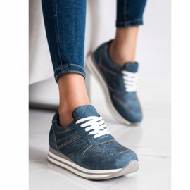 Kylie Sportschuhe aus Öko-Leder blau 1