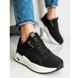 SHELOVET Klassische Sneaker auf der Plattform schwarz 2