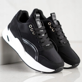 SHELOVET Klassische Sneaker auf der Plattform schwarz 1