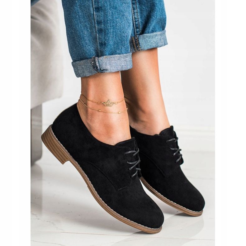 Seastar Schnürschuhe aus Wildleder schwarz 1