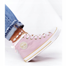 High-Top-Sneaker für Damen Big Star HH274447 Rosa 2
