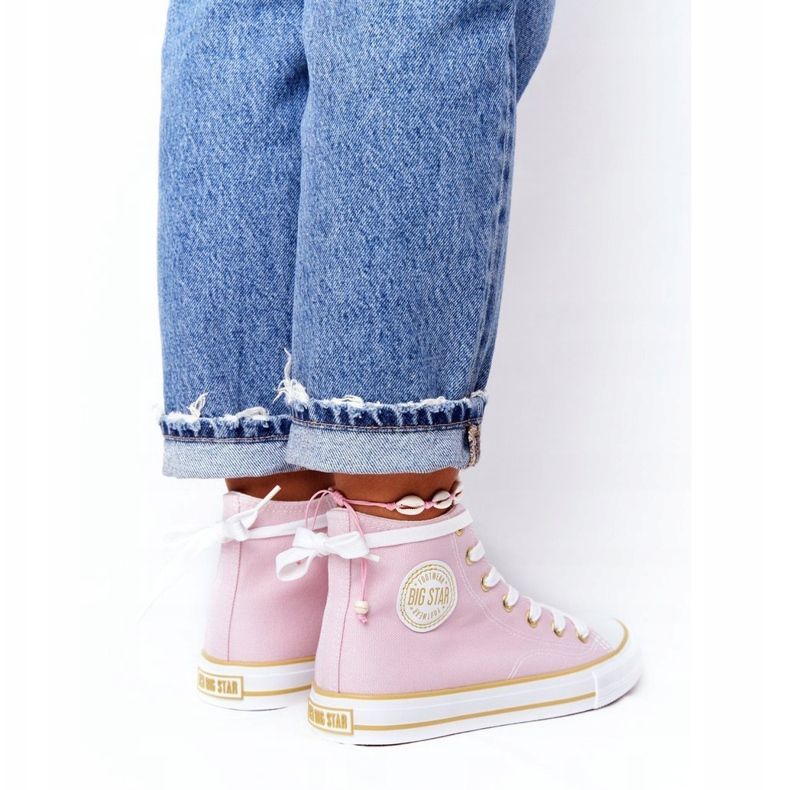 High-Top-Sneaker für Damen Big Star HH274447 Rosa 1