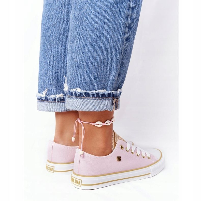 Klassische Sneakers für Damen Big Star HH274455 Rosa 1