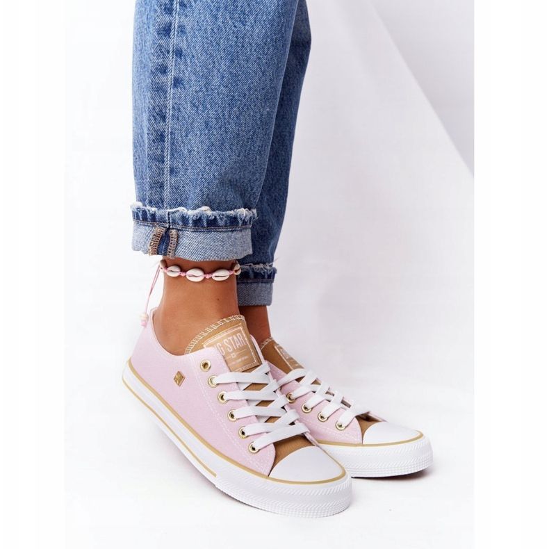Klassische Sneakers für Damen Big Star HH274455 Rosa 2