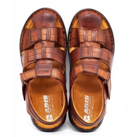 ABIS Herren Ledersandalen 4557 braun 4