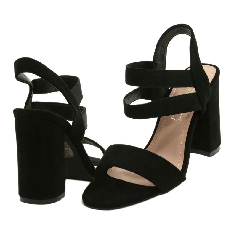 Evento Bequeme Wildledersandalen On A Bar 21SD35-3540 Schwarz 2