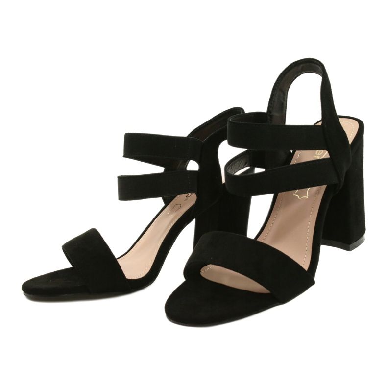 Evento Bequeme Wildledersandalen On A Bar 21SD35-3540 Schwarz 1
