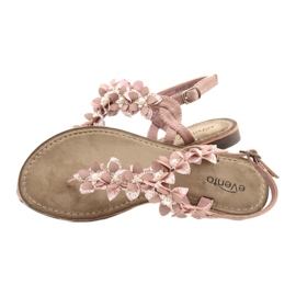 Evento Damensandalen mit Perle 20SD35-1811 rosa 3