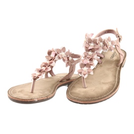 Evento Damensandalen mit Perle 20SD35-1811 rosa 1