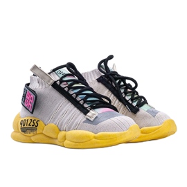 Sneakers beige Socken Ava mehrfarbig 1