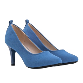 Blaue Pumps auf einem Cameron-Stiletto-Absatz 1