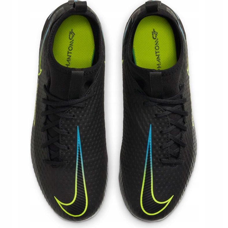 Nike Phantom Gt Academy Df FG / MG Junior CW6694 090 Fußballschuhe schwarz schwarz 1