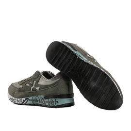 Omarion Khaki-Sneaker für Herren mehrfarbig grün 1