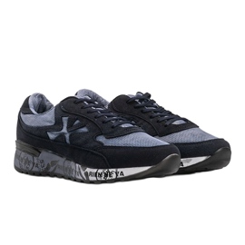 Omarion marineblaue Herren-Sneaker mehrfarbig 1