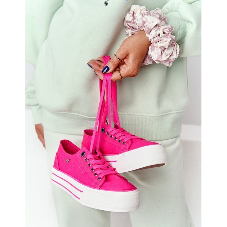 Damen Sneaker On The Big Star HH274054 Fuchsia rosa 2