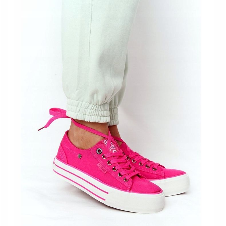 Damen Sneaker On The Big Star HH274054 Fuchsia rosa 1