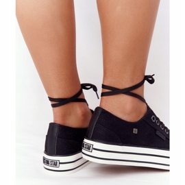 Sneakers für Damen auf der Big Star HH274056 Czarme-Plattform schwarz 2
