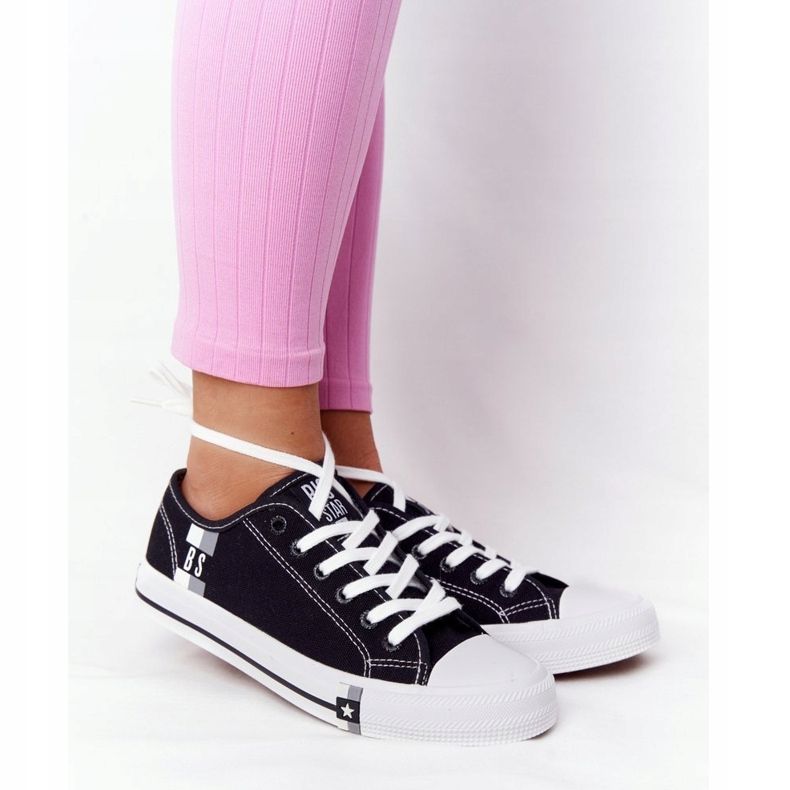 Klassische Damen Sneaker Big Star HH274108 Schwarz 1