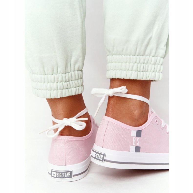 Klassische Sneakers für Damen Big Star HH274110 Hellrosa 2