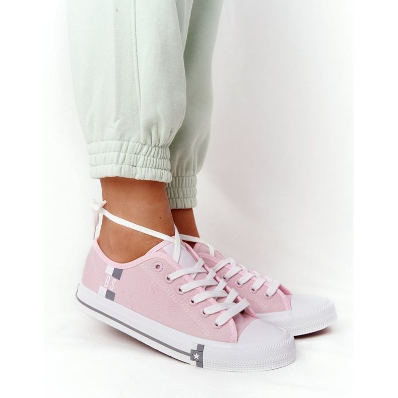 Klassische Sneakers für Damen Big Star HH274110 Hellrosa 1