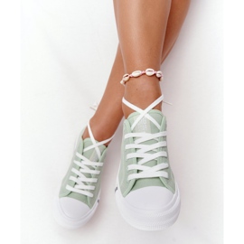 Klassische Sneakers für Damen Big Star HH274112 Grün 1