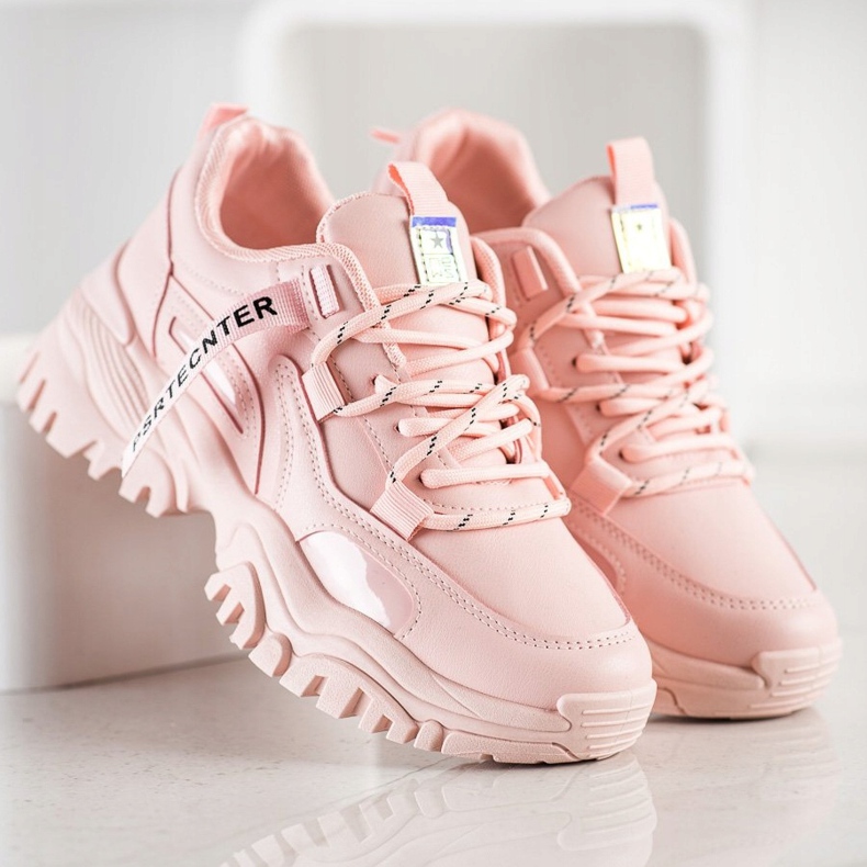 SHELOVET Frühlingsmode Sneakers rosa 2