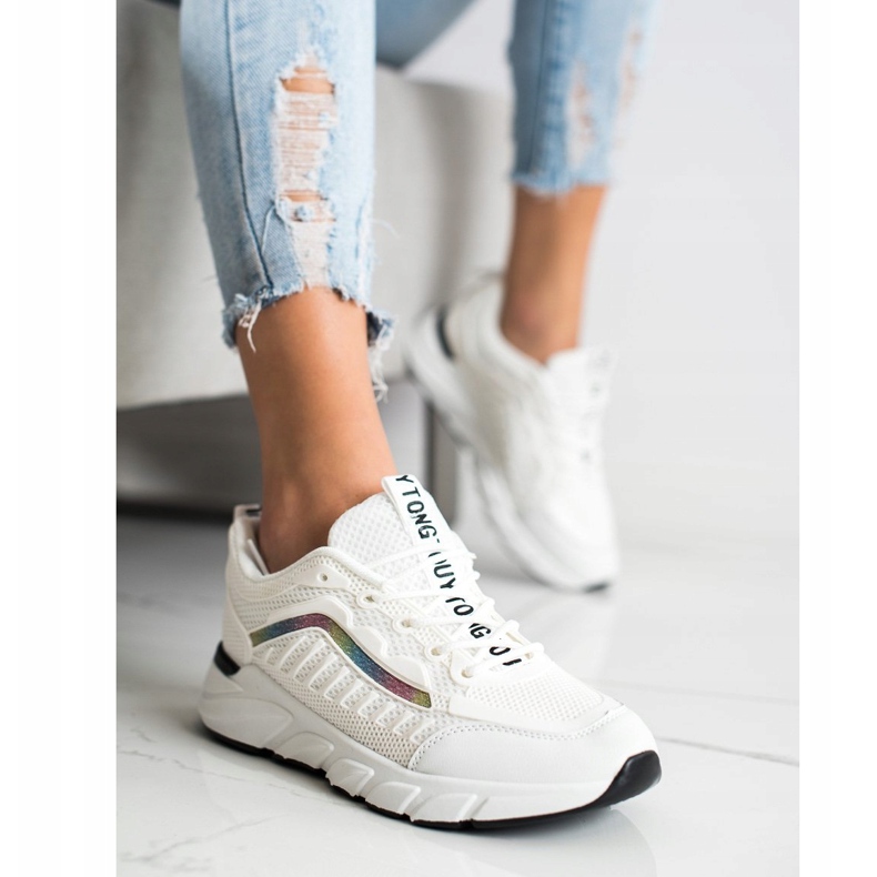 SHELOVET Klassische Turnschuhe weiß 2