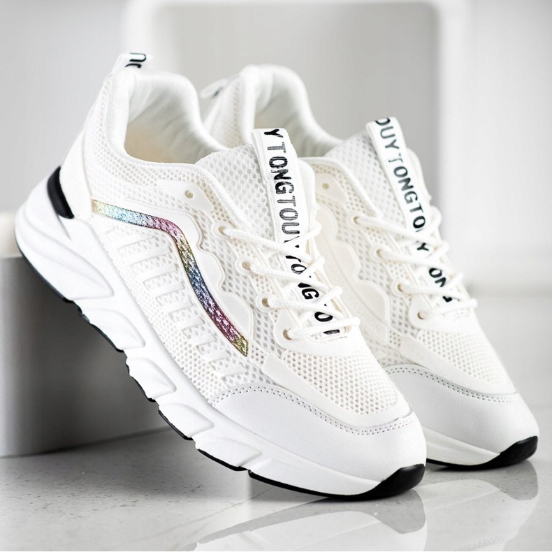 SHELOVET Klassische Turnschuhe weiß 1