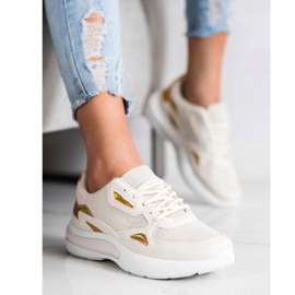 Creamberry'S Sneakers mit Holo-Einsätzen beige 2