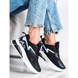 SHELOVET Bequeme Fashion Sneakers schwarz 1