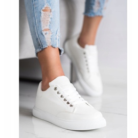 SHELOVET Stylische weiße Sneaker 1