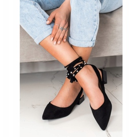 Seastar Pumps mit Zierband schwarz 2