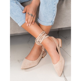 Seastar Pumps mit Zierband braun 2