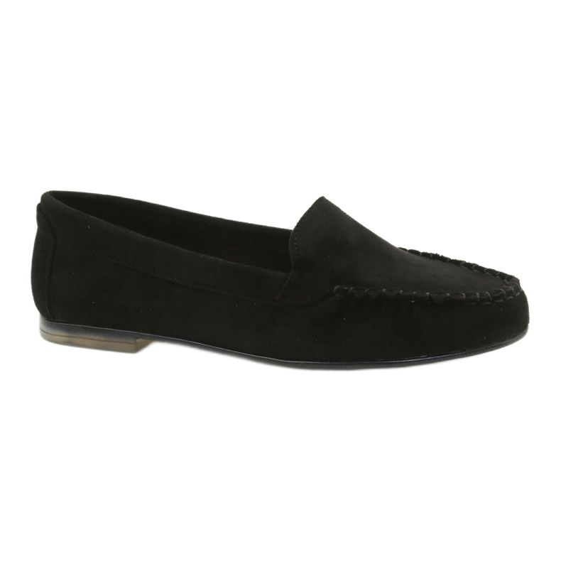 Sergio Leone Schwarze Wildleder-Loafer für Damen MK722 1