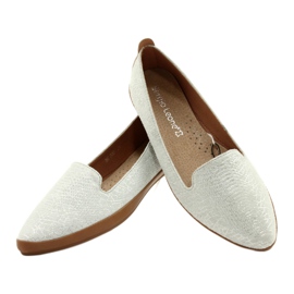 Sergio Leone silbergraue Ballerinas MK700 3