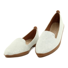 Sergio Leone silbergraue Ballerinas MK700 1