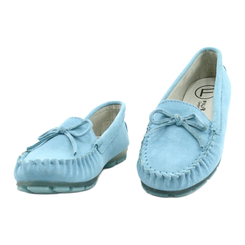 Damen Leder Slipper Blau Filippo DP1204 / 21 BL 1