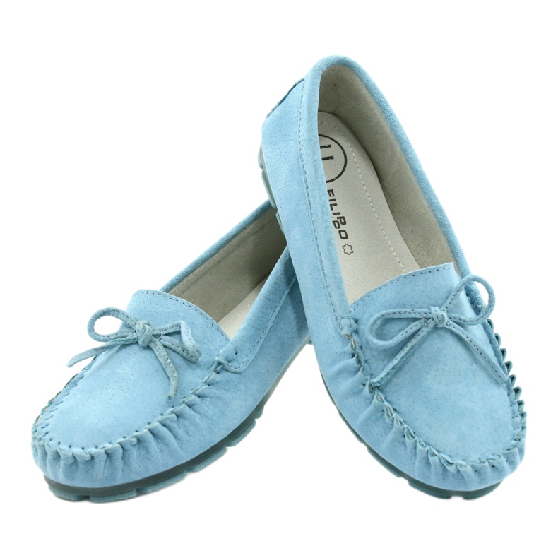 Damen Leder Slipper Blau Filippo DP1204 / 21 BL 3