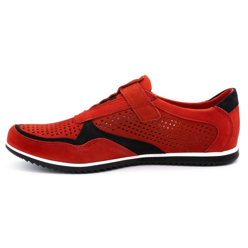 Polbut Herren Freizeitschuhe aus Leder 2102 / 2L rot 1