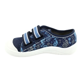Befado Kinderschuhe 672X073 navy blau blau grau 2