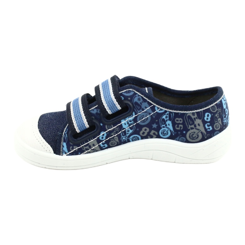Befado Kinderschuhe 672X073 navy blau blau grau 2