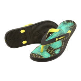 Rider Jungen Flip Flops 83062 Azure-schwarzer Fahrer 2